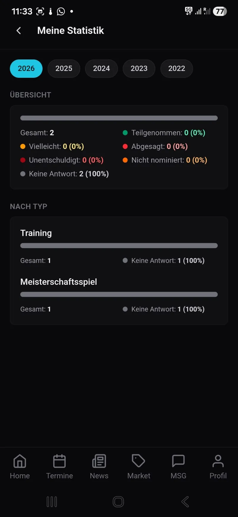 KMCS Total Club Manager App – Screenshot 1