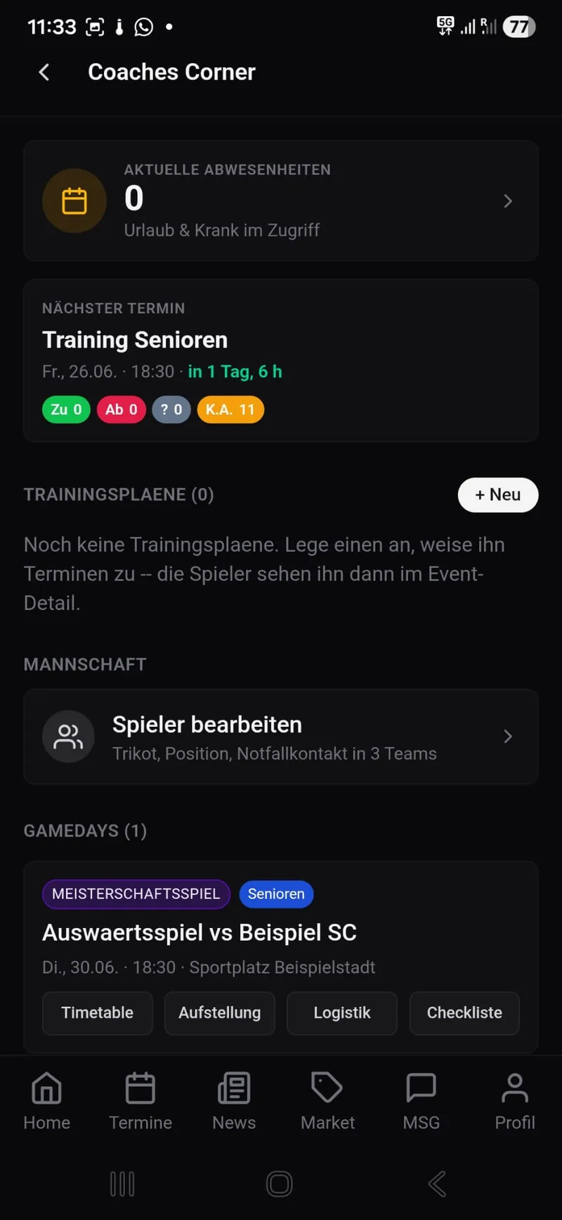 KMCS Total Club Manager App – Screenshot 7