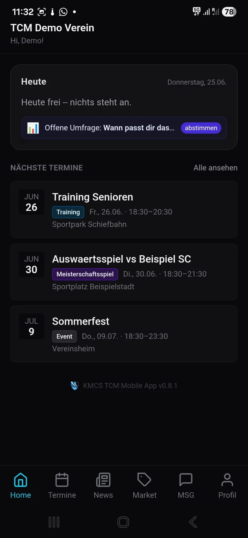 KMCS Total Club Manager App – Screenshot 8
